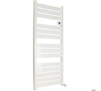 Sèche serviette aluminium 750W barres plates - blanc - Voltman