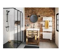 Sèche-serviette - ASAMA CONNECTE II - 750W - h.140.5xl.55cm - Blanc