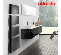 Sèche-serviette connecté ATLANTIC SENSIUM Noir pilotage intelligent 1750W Mât à droite - 814120