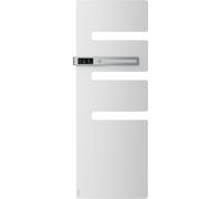 Sèche-serviette connecté mât à gauche SERENIS 1500W blanc - ATLANTIC - 850492