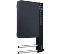 Atlantic Bicycle Sèche-serviettes électrique Télia soufflant 1800 W 2 barres Anthracite