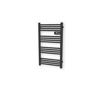 Sèche-serviette électrique - CARRERA - 500W - Noir - Programmable - Thermostat électronique