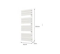Sèche-Serviette électrique - DX 951175 - Aluminium - 750W - Programmable - Blanc