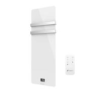 Sèche-Serviette Electrique en Verre mural Omiros Sannover 850 W Blanc