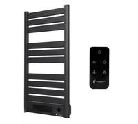 Sèche-Serviette Electrique mural avec Soufflerie Omiros Sannover 2000 W Noir