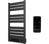 Sèche-Serviette Electrique mural avec Soufflerie Omiros Sannover 2000 W Noir