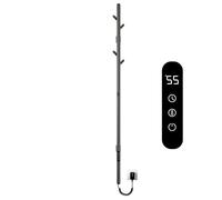 Seche Serviette Electrique, Porte-serviettes électrique à tige unique, Serviette Murale Intelligent à Température Constante, Chauffe-serviettes,Sèche Serviettes Électrique,économie d'énergie-Gray