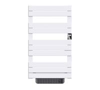 Sèche-serviette électrique sans fluide avec soufflerie - BESTHERM - HANAE 500 + 1000W - blanc - NF