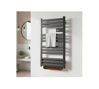 Thomson Sèche‑serviette électrique COSMO 500 + 1000 W sans fluide soufflerie connecté Wi‑Fi noir NF
