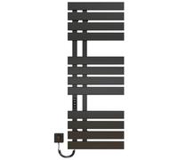 Seche Serviette Electrique, Smart Towel Sèche-Serviettes électrique Noir WiFi, 500×1300mm, 460W, pour Alexa et Google Home et APP, Porte-Serviettes électrique, Radiateur Salle de Bain-WiFi Black Left