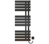 Seche Serviette Electrique Smart Towel Sèche-Serviettes électrique Noir WiFi 500×1300mm 460W pour Alexa et Google Home et APP Porte-Serviettes électrique Radiateur Salle de Bain-WiFi Black Right