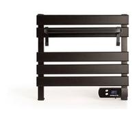 CREATE Sèche-serviettes électrique mural Warm Towel Mini 150W – étagère supplémentaire – Noir