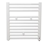 Sèche serviette - FINIMETAL - Tahiti - 257 Watts - Eau chaude - Blanc - 54,7 x 50 cm