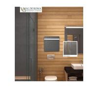 Sèche-serviette H2O DK11 Carré Terre Lunaire 500W - VALDEROMA 16050011B