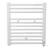 Sèche serviette salle de bain eau chaude FINIMETAL Tahiti 257 W blanc 55 x 50 C