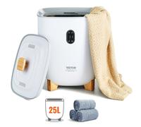 Sèche Serviettes 25 L-VEVOR-Chauffe Serviettes avec Écran LED et Colonnes Chauffantes Inférieures-pour Couvertures Peignoirs