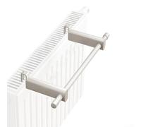 Sèche-serviettes chauffant pour système de radiateur - Longueur 30 cm - En acier carbone et ABS - Convient pour radiateurs entre 0 et 2 m - Design suspendu