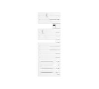 Sèche-serviettes connecté Nefertiti étroit soufflerie 1500W Blanc H127xL45cm