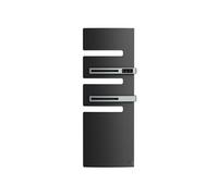 Sèche-serviettes connecté Serenis Premium mât à droite 750W + soufflerie 1000W anthracite - - 850667