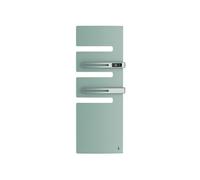 Sèche-serviettes connecté Serenis Premium mât à droite 750W + soufflerie 1000W vert eau - - 850673