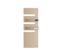 Sèche-serviettes connecté Serenis Premium mât à gauche 750W + soufflerie 1000W beige - - 850674