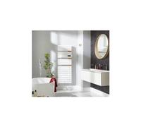 Sèche-serviettes connecté soufflant Allure 3 classique - Mât à gauche - 500+1000W - Blanc satin