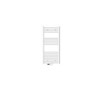ECD Germany Sèche-serviettes de salle de bain - 600 x 1200 mm - blanc - courbé avec raccordement central Blanc G