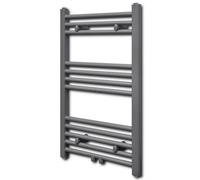 Sèche-serviettes eau chaude à rails droits Gris de 500 x 764 mm
