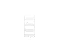 Sèche-serviettes eau chaude Riva 4 487W raccordement central blanc brillant - - 471607