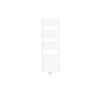 Sèche-serviettes eau chaude Riva 4 717W raccordement central blanc brillant - - 471608