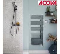 Sèche-serviettes eau chaude soufflant CALA TWIST + AIR 1672W (672W + 1000W) - ACOVA LNRT145-050IFS