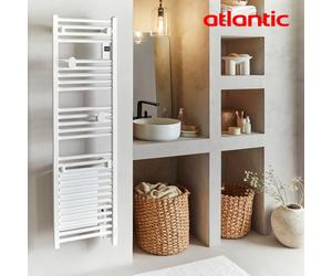 Sèche-serviettes électrique 1000W DORIS Blanc brillant - ATLANTIC 850268