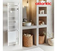 Sèche-serviettes électrique 1750W (750+1000) DORIS soufflant Blanc carat- ATLANTIC 851234