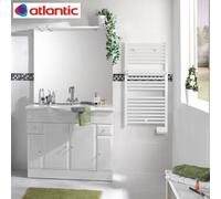 Radiateur sèche serviettes 2012, électrique digital 500W blanc + boîtier de commande digital + barre de portage additionnelle