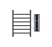 Sèche Serviettes Electrique 6 Barres Température Réglable Etanche IPX5 Noir
