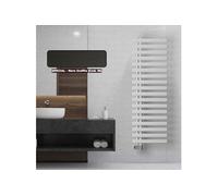 Sèche-serviettes électrique 750W noir graphite. collecteurs à gauche KALIMBA -