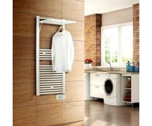 Sèche-serviettes électrique à inertie fluide Deltacalor Stendino 500W blanc