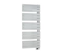 Deltacalor Chauffe-serviettes électrique Asymétrique avec lattes plates 750 W Blanc