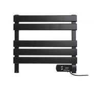 Sèche-serviettes électrique compact noir 100W NTW-08 Noir