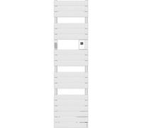 Radiateur sèche-serviettes électrique connecté ADELIS DIGITAL avec soufflerie 1500 W étroit blanc carat - ATLANTIC - 861941