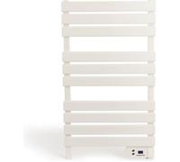 CREATE / Warm Towel 500W / Sèche-Serviettes électrique Blanc / 96,9x5x55 cm/pour Sol ou Mur, minuterie, écran LCD, Faible consommation, temporisateur