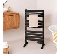 Sèche-serviettes électrique - Create - 500W - Minuterie 8h - Écran LCD - Installation murale ou au sol