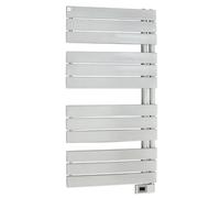 Sèche-serviettes électrique asymétrique Deltacalor 750W blanc 7.5m²