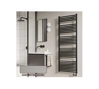 Sèche-serviettes électrique FLECHE 1000W gris perle 166x60x3cm acier