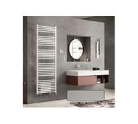 Sèche-serviettes électrique FLECHE BOOSTER 1000W + soufflant 1000W Gris perle