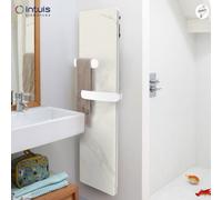 Sèche-serviettes électrique KERAMOS HUG Nativ 1000W Marbre blanc - INTUIS SIGNATURE K164713