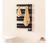 WARM TOWEL MODERN - Radiateur Sèche-serviettes Électrique À Huile 400W Noir. Basse Consommation