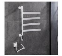 Sèche-Serviettes Électrique Pivotant à 180 °, Sèche-Serviettes De Salle De Bain Mural, Porte-Serviette Electrique avec Minuteur und Thermostat Intelligent,Blanc