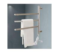 Sèche-Serviettes électrique pour Salle de Bain - Acier Inoxydable, température constante, pivotant, Fixation Murale, branchement sur Secteur, séchoir pour Serviettes et vêtements