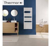 Sèche-serviettes électrique RIVIERA 2 soufflant 1500W Blanc brillant - THERMOR 498218